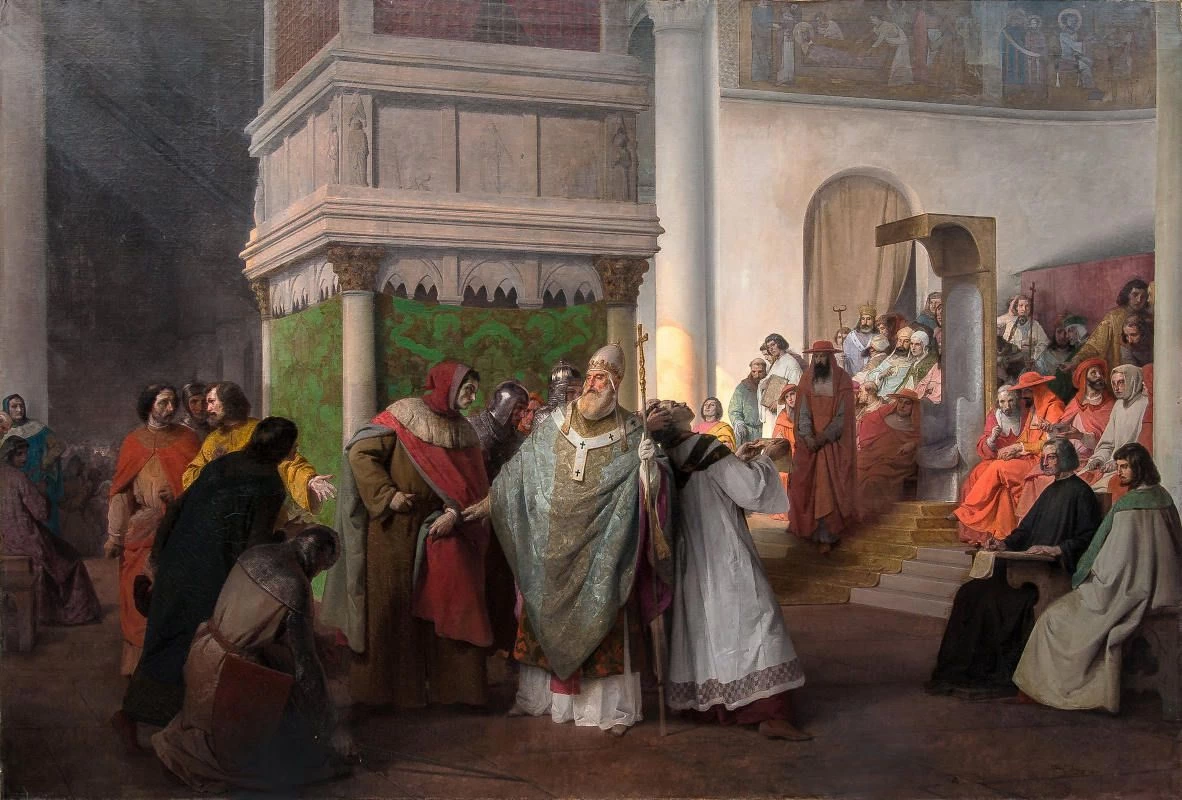 Prete Orlando da Parma inviato di Arrigo IV di Germania, 1857